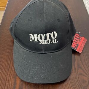 Moto Metal black ball cap